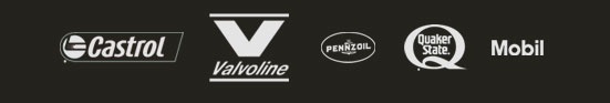 Oil brands we stock: Castrol, Valvoline, Pennzoil, Quaker State, and Mobil.